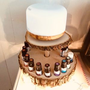 Essential oil stand made from real wood!